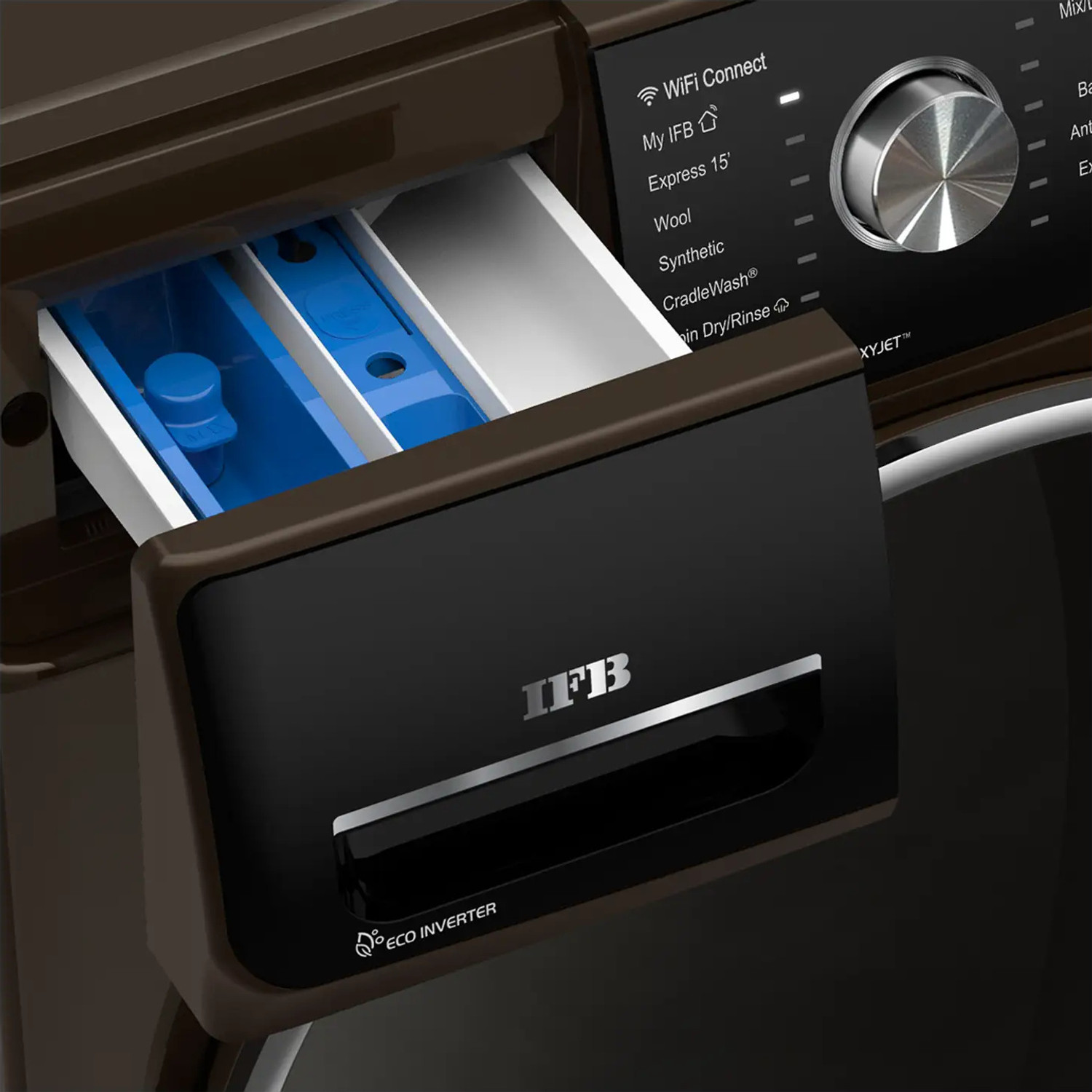 Image of IFB 10 kg Fully Automatic Front Load Washing Machine with In-built Heater Black