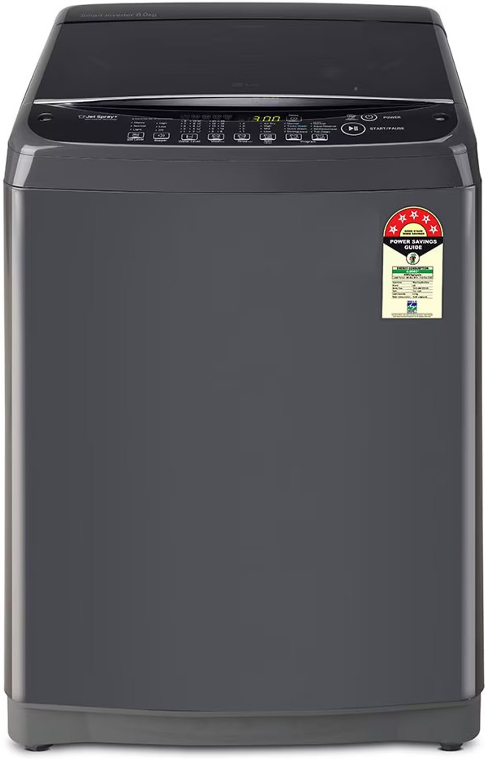 Image of LG 8 kg Fully Automatic Top Load Washing Machine Black
