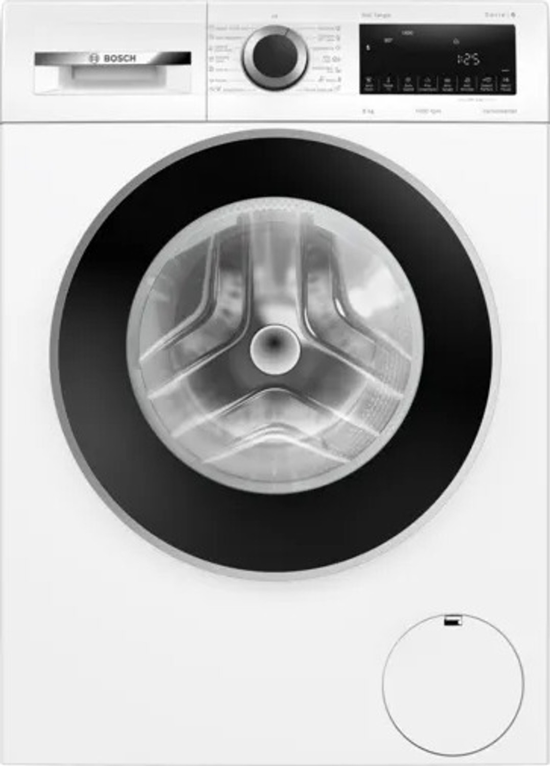 Image of BOSCH 8 kg Fully Automatic Front Load Washing Machine with In-built Heater White