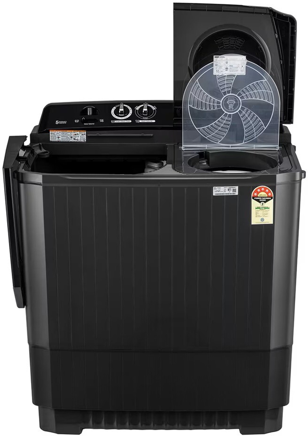 Image of LG 11.5 kg Semi Automatic Top Load Washing Machine Black