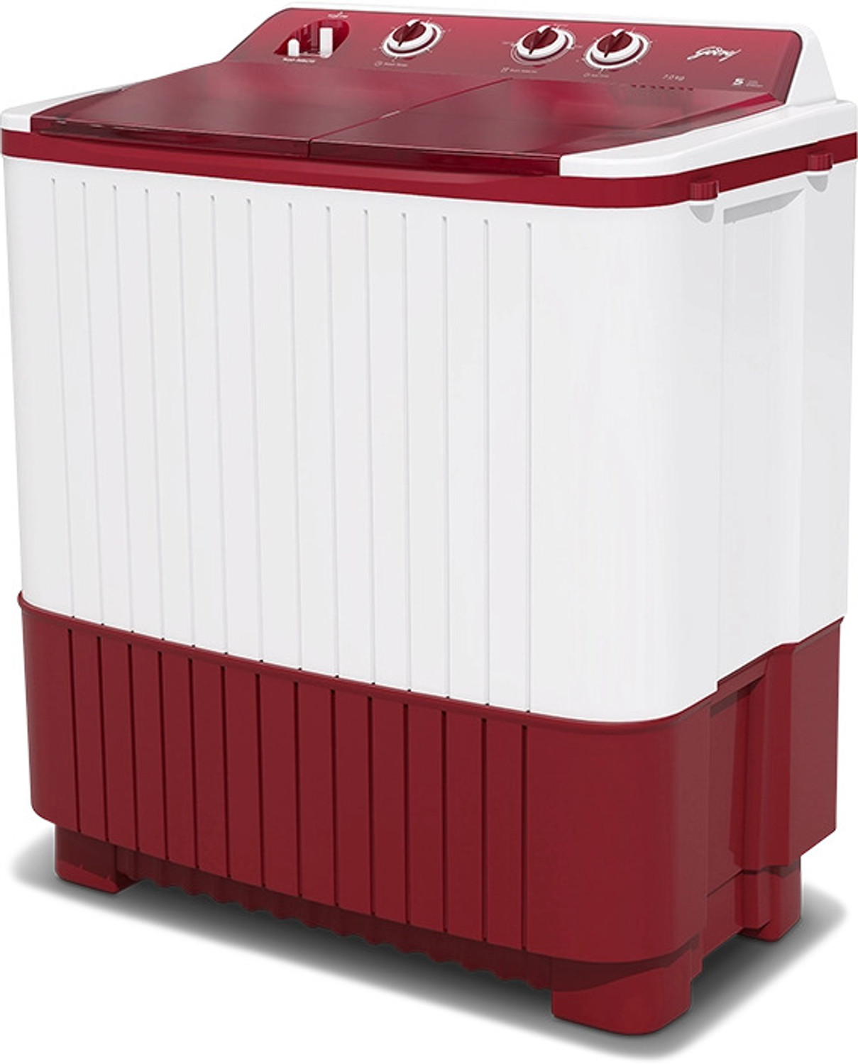 Image of Godrej 7 kg Semi Automatic Top Load Washing Machine Red