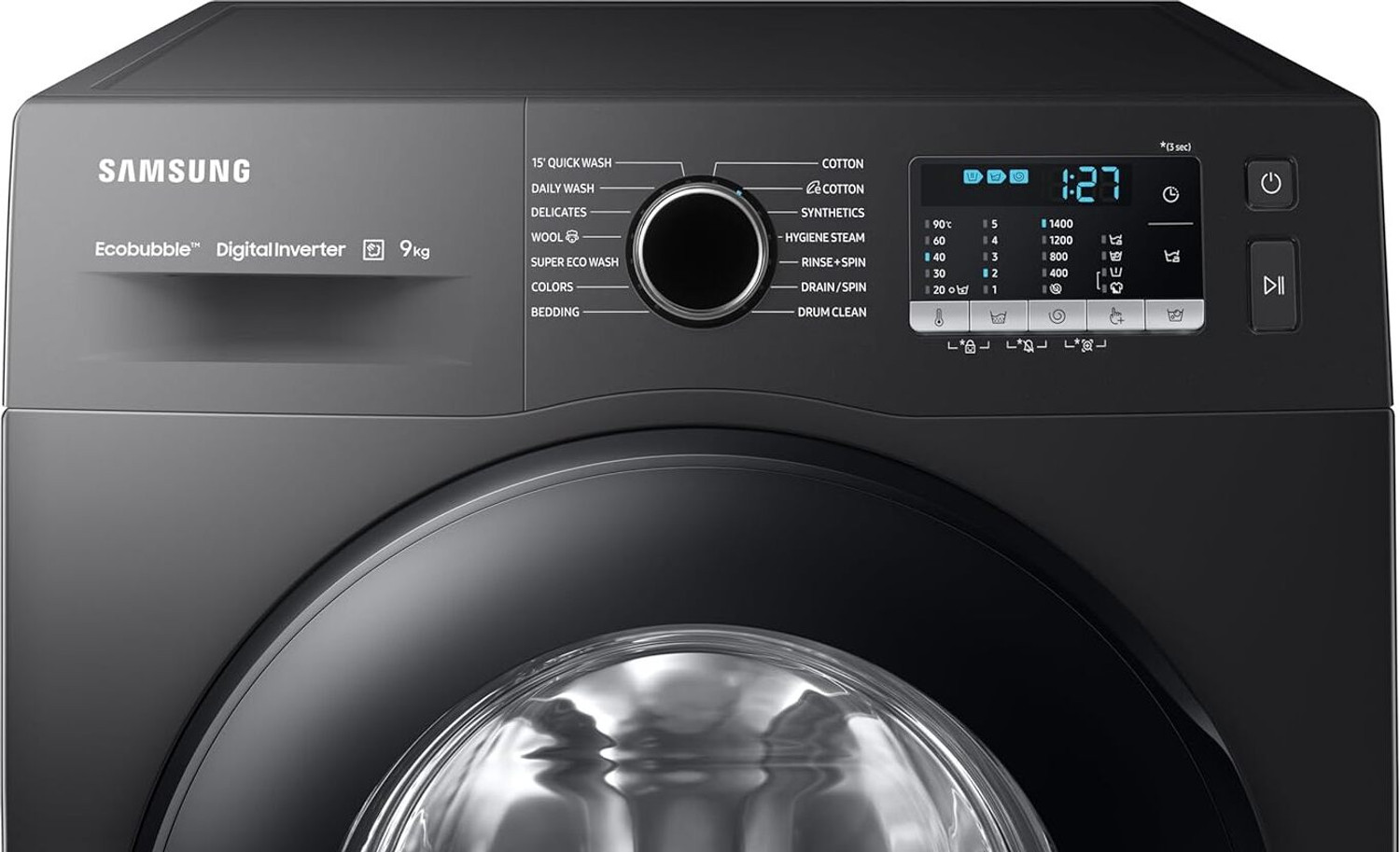 Image of Samsung 9 kg Fully Automatic Front Load Washing Machine with In-built Heater Grey