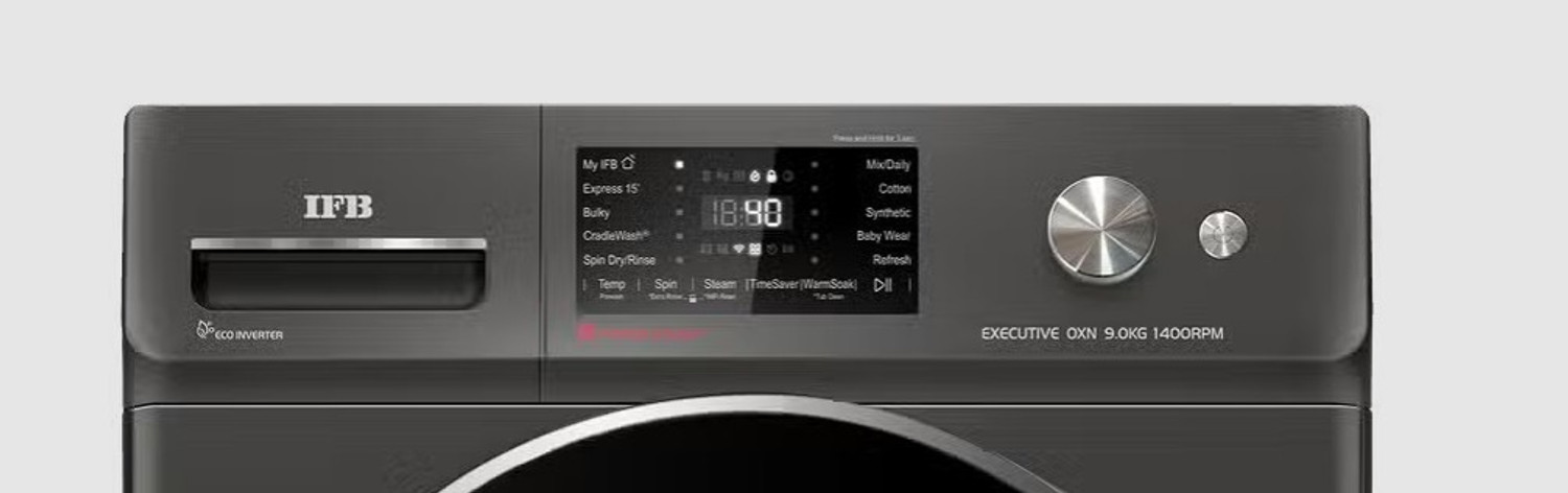 Image of IFB 9 Kg Fully Automatic Front Load Washing Machine with In-built Heater Grey