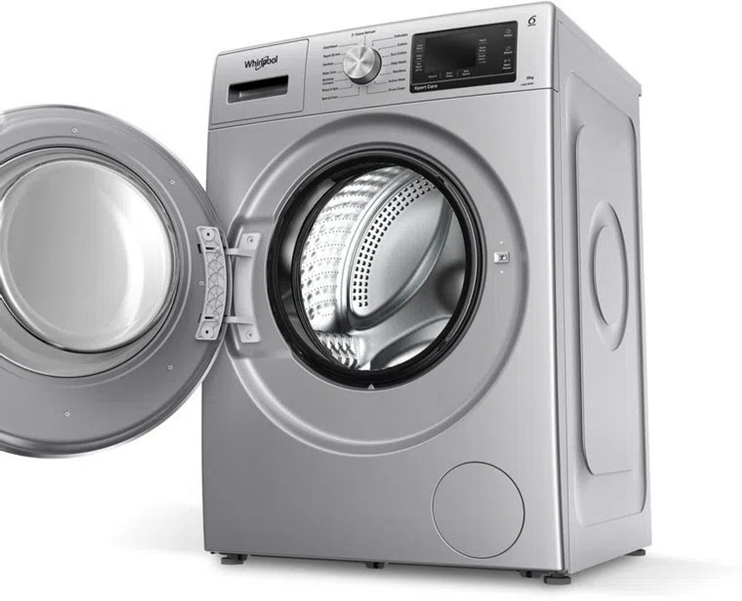 Image of Whirlpool 8 kg Fully Automatic Front Load Washing Machine with In-built Heater Black