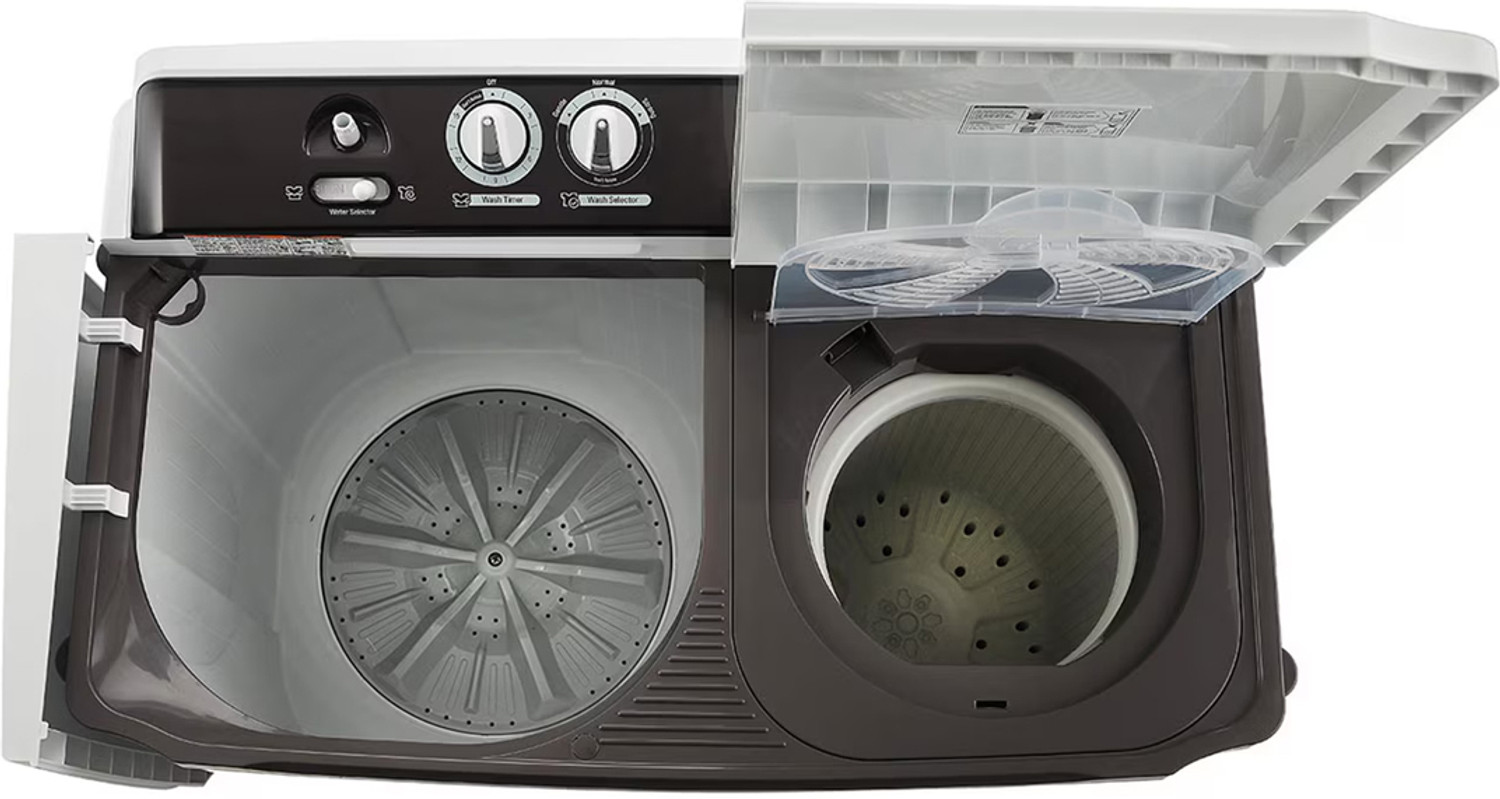 Image of LG 7 kg Semi Automatic Top Load Washing Machine Grey, White