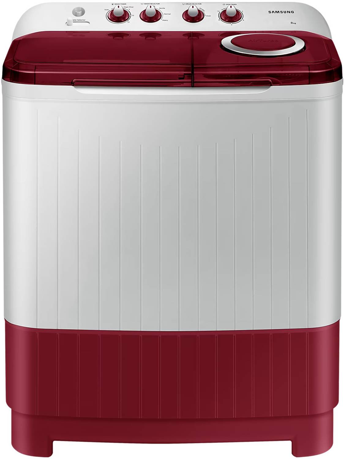 Samsung 8 kg Semi Automatic Top Load Washing Machine Red
