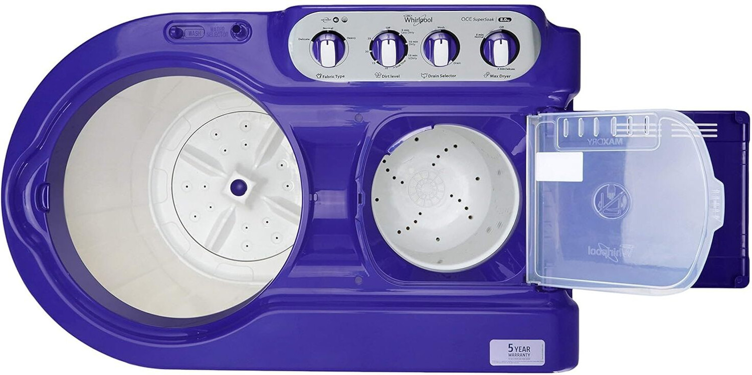 Image of Whirlpool 8 kg Semi Automatic Top Load Washing Machine Purple