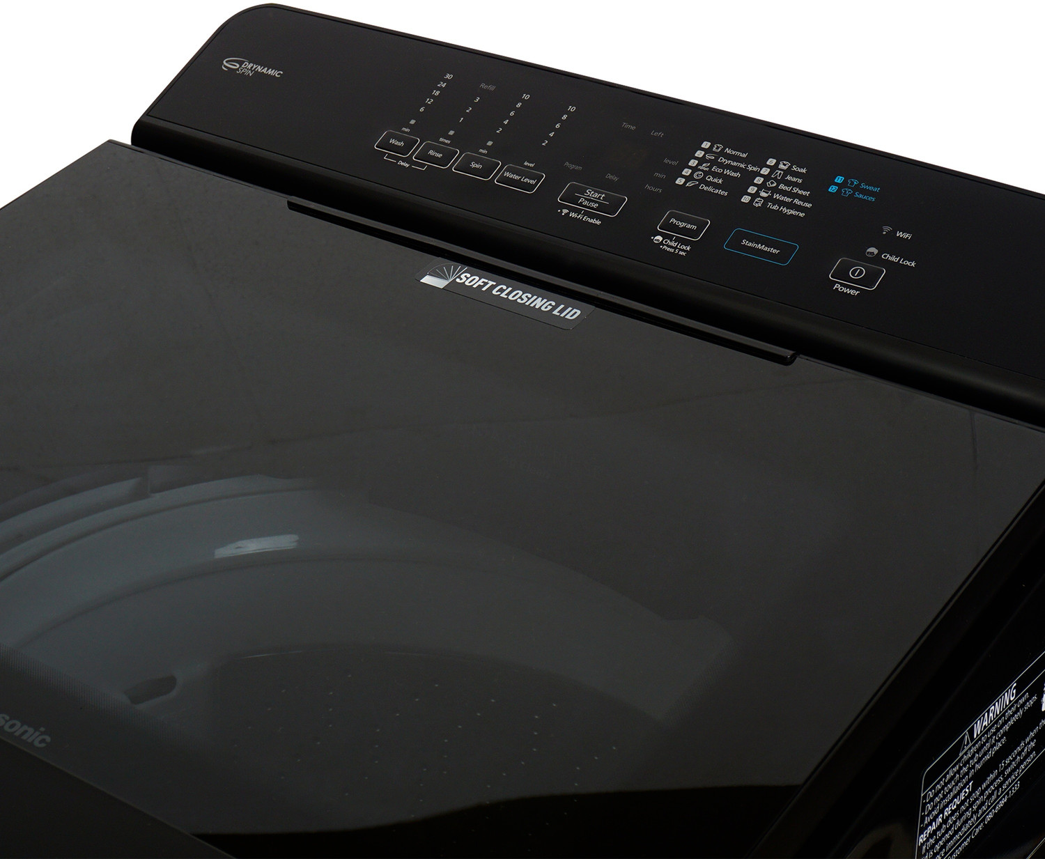 Image of Panasonic 8.5 kg Fully Automatic Top Load Washing Machine Black