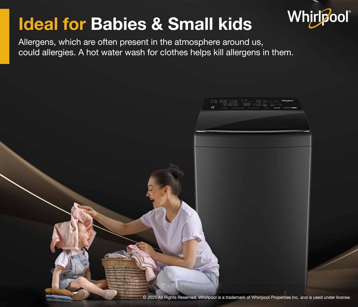 Whirlpool 10 kg Bloomwash Top Load Washing Machine Grey - Image 5