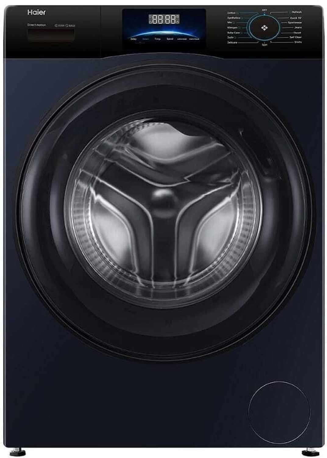 Image of Haier 9 kg Fully Automatic Front Load Washing Machine with In-built Heater Black