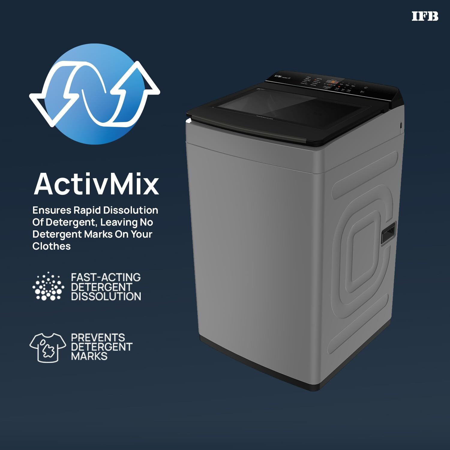 Image of IFB 9 kg Fully Automatic Top Load Washing Machine with In-built Heater Black