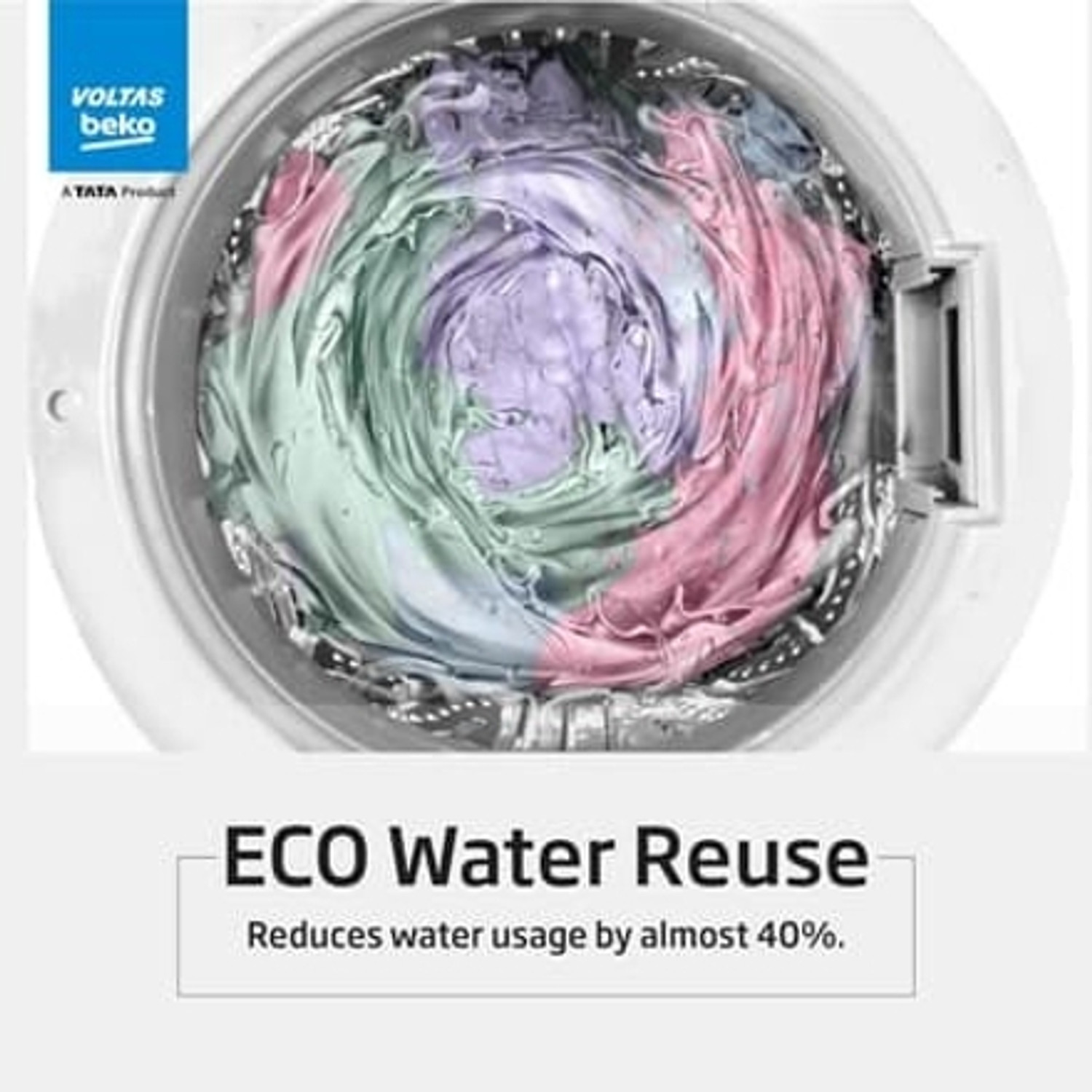 Image of Voltas Beko 7 kg Fully Automatic Front Load Washing Machine Grey