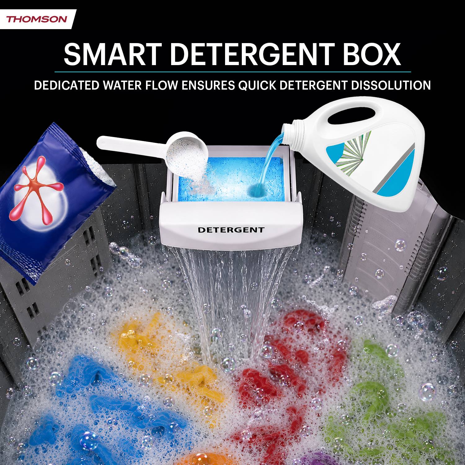 Thomson 10 kg 5 Star Aqua Magic Grande Top Load Washing Machine, Green - Image 5