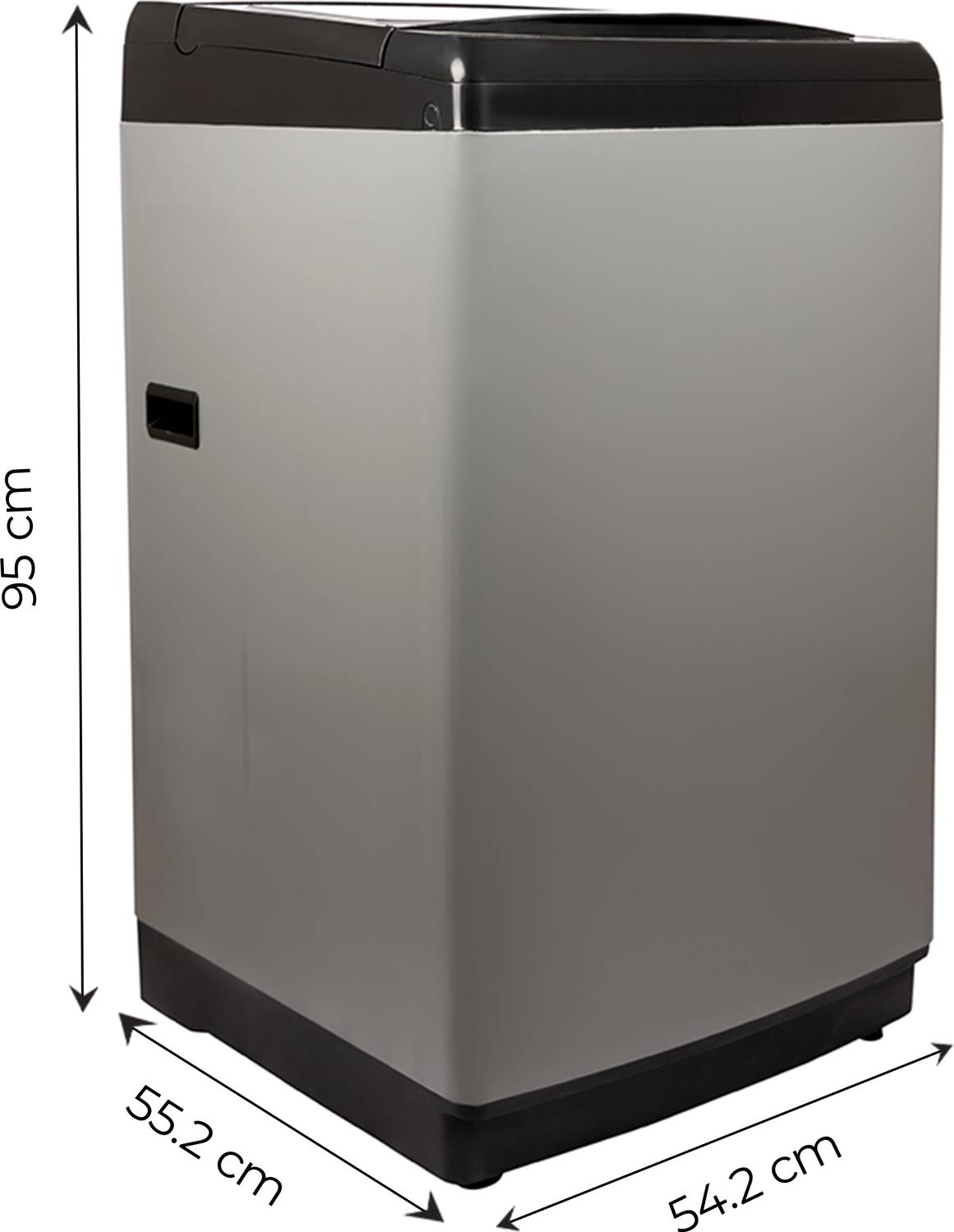 Midea 8.5 kg Fully Automatic Top Load Washing Machine Grey - Image 3