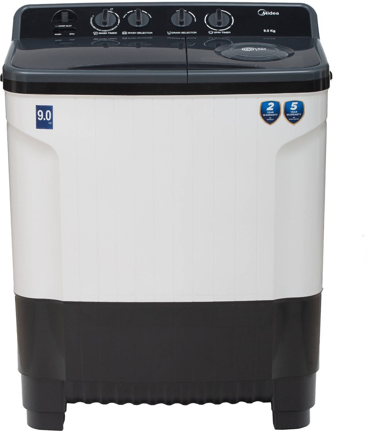 Midea 9 kg 5 Star Rat Away Feature, Air Jet Dry IPX4 Protection S
