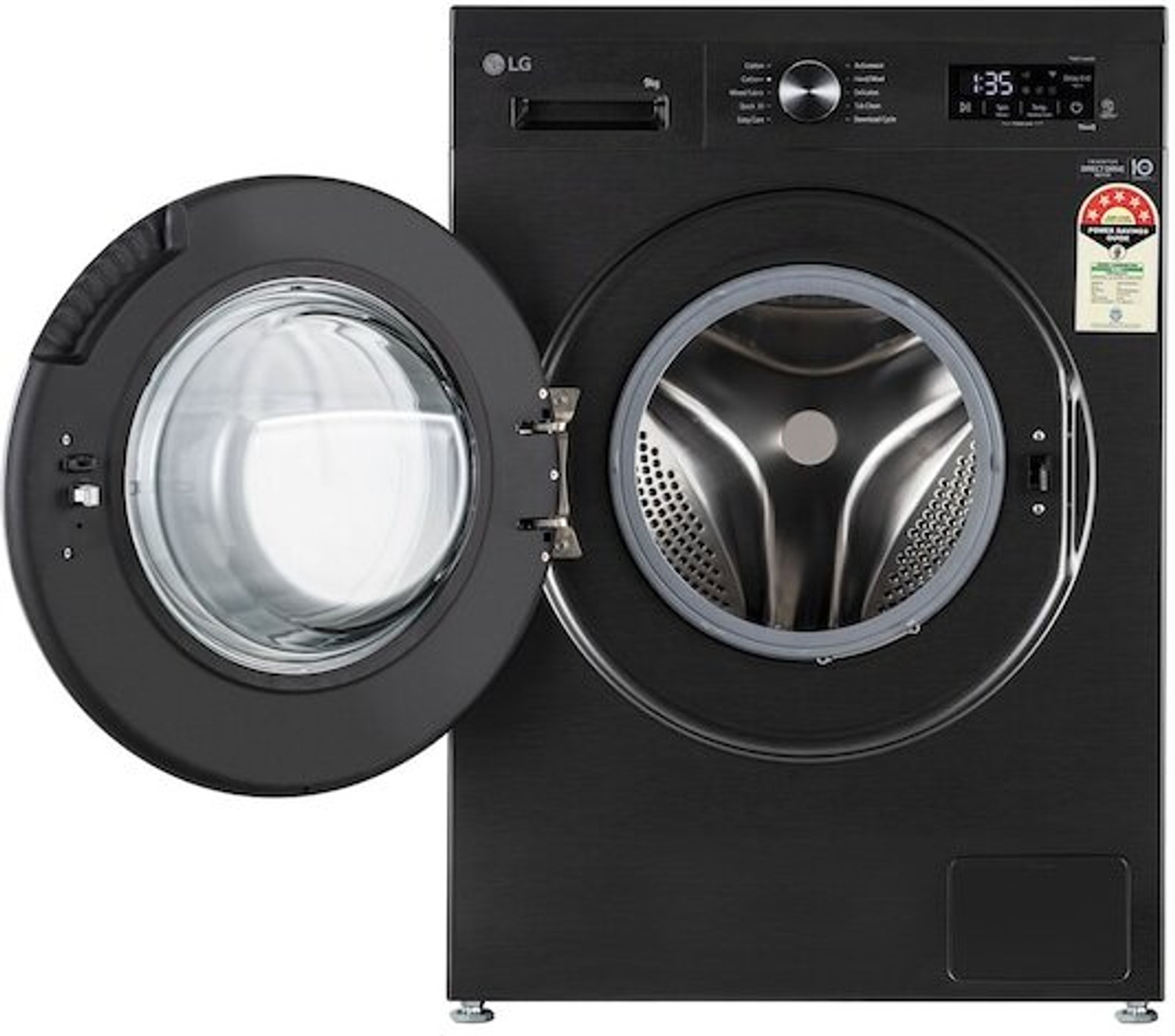 Image of LG 9 kg Fully Automatic Front Load Washing Machine Black