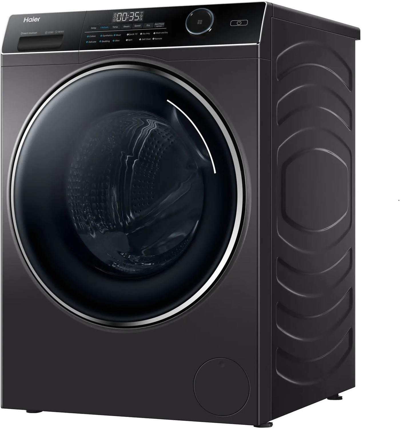 Image of Haier 10.5 kg Fully Automatic Front Load Washing Machine with In-built Heater Black