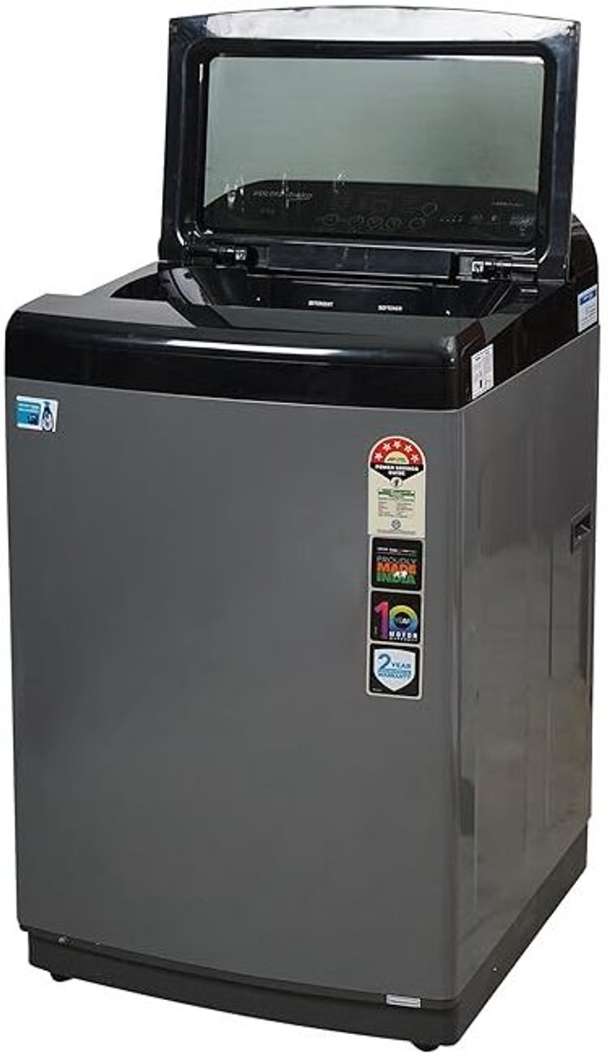 Image of Voltas Beko 9 kg Fully Automatic Top Load Washing Machine with In-built Heater Black