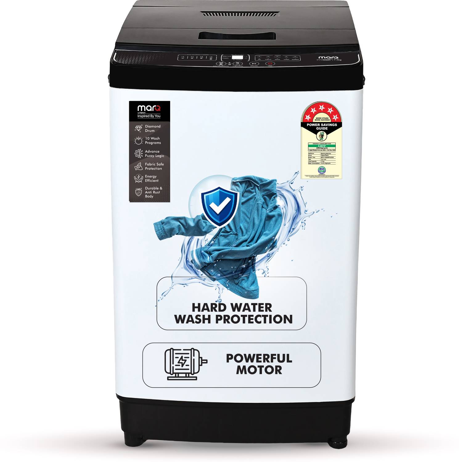 MarQ by Flipkart 7.5 kg Fully Automatic Top Load Grey (MQTL755NNN