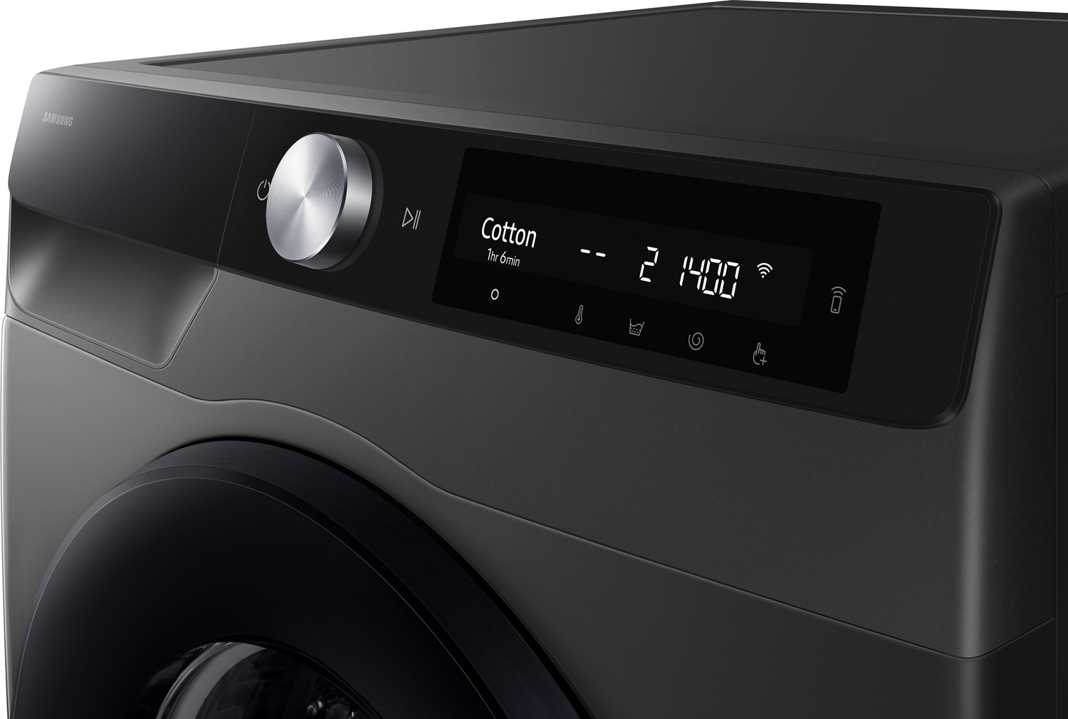 Image of Samsung 9 kg Fully Automatic Front Load Washing Machine with In-built Heater Grey