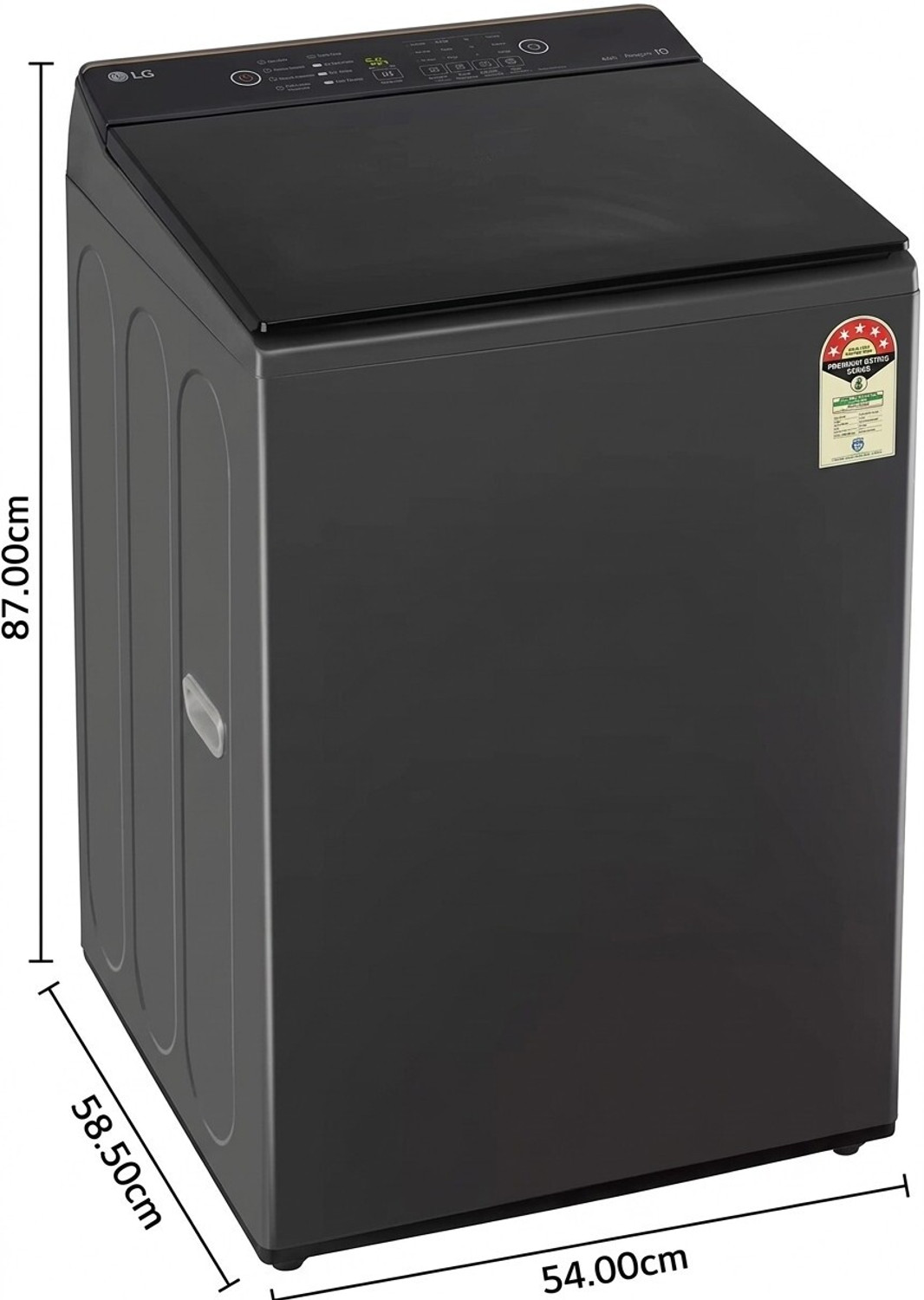 Image of LG 8 Kg Fully Automatic Top Load Washing Machine Black