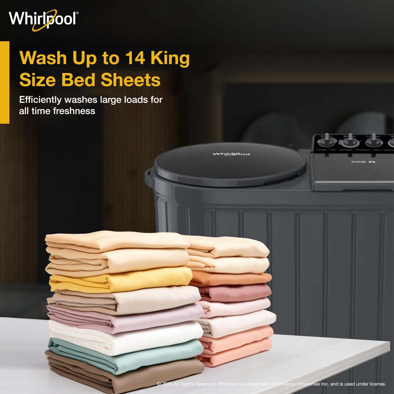Image of Whirlpool 12 kg Semi Automatic Top Load Washing Machine Grey