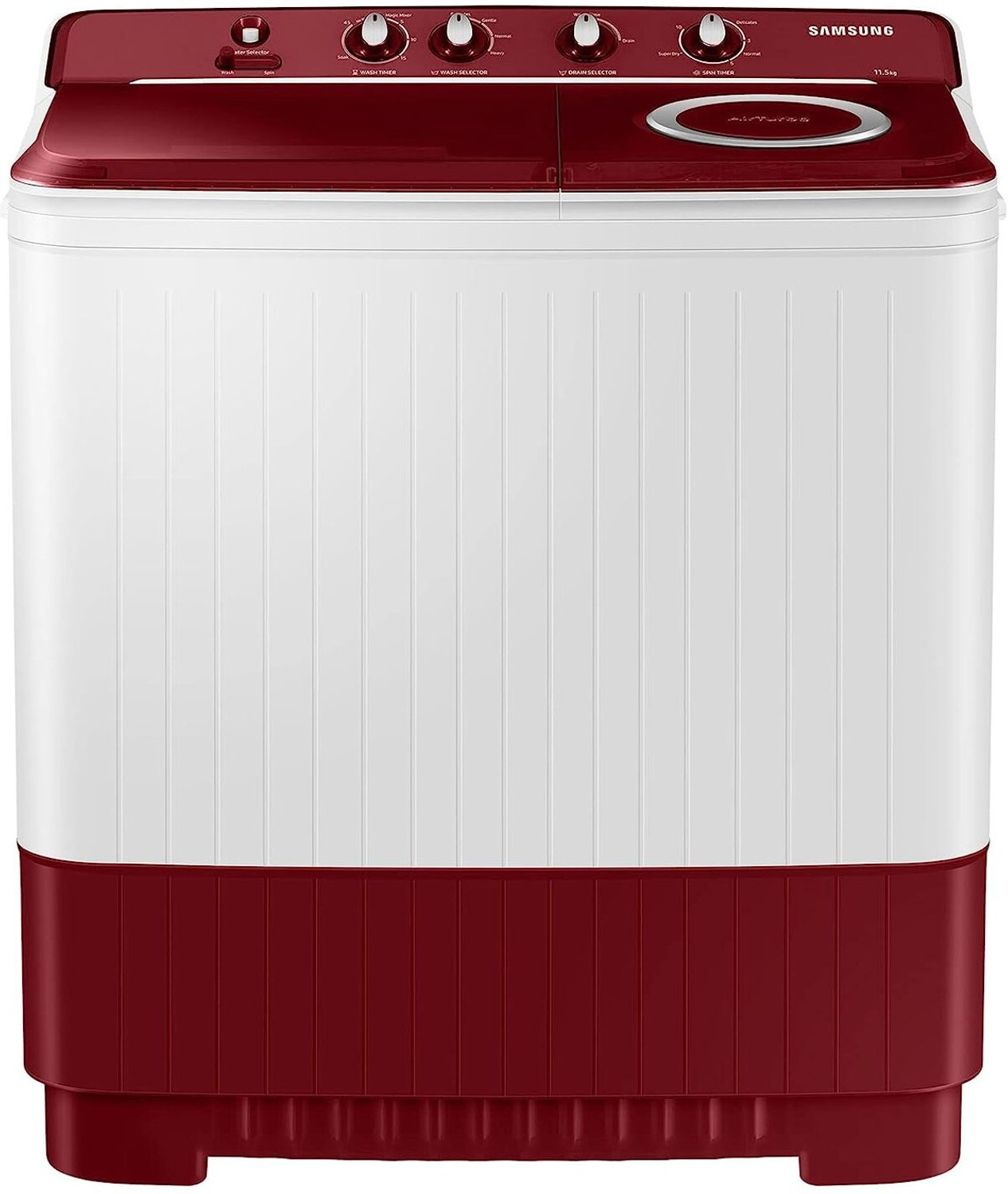 Image of Samsung 11.5 kg Semi Automatic Top Load Washing Machine Red