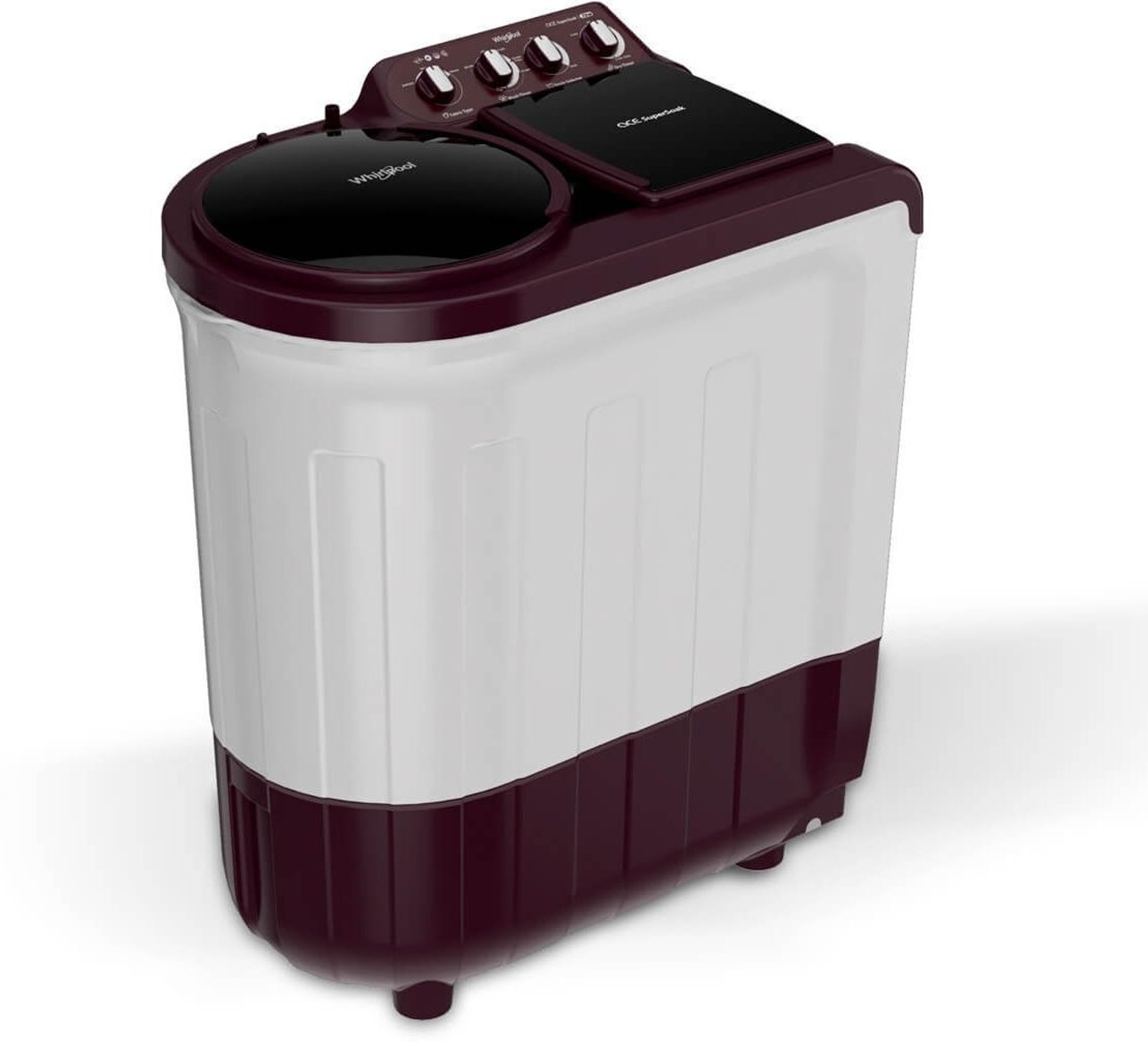 Image of Whirlpool 7 kg Semi Automatic Top Load Washing Machine Maroon