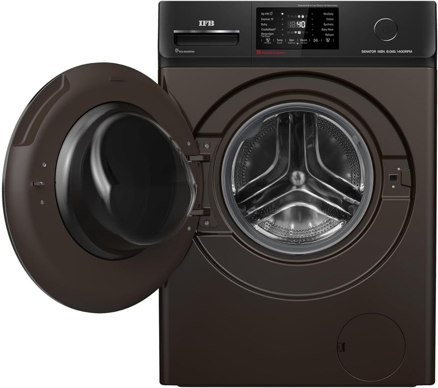 Image of IFB 8 kg Fully Automatic Front Load Washing Machine with In-built Heater Black
