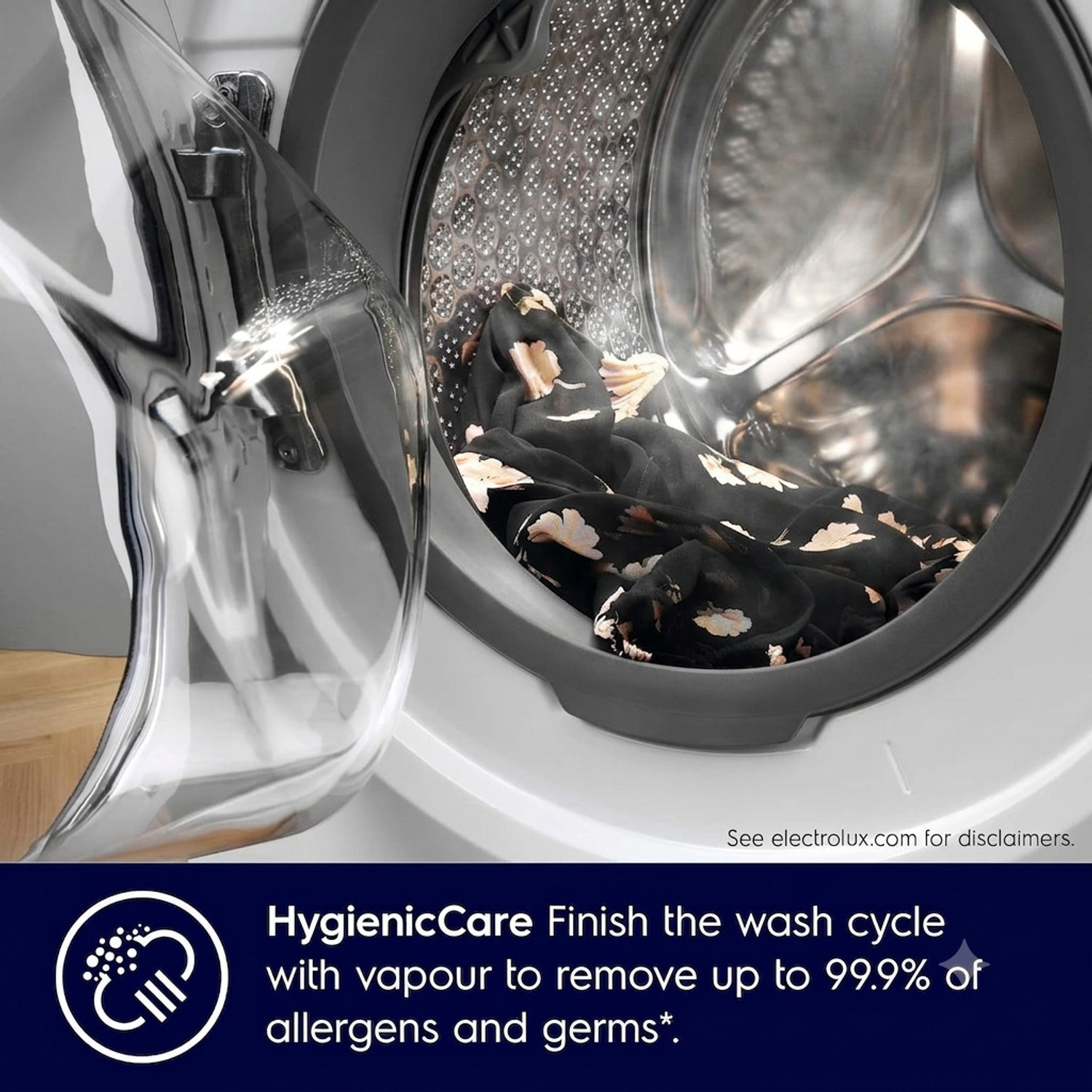Image of Electrolux 9 kg Fully Automatic Front Load Washing Machine with In-built Heater White