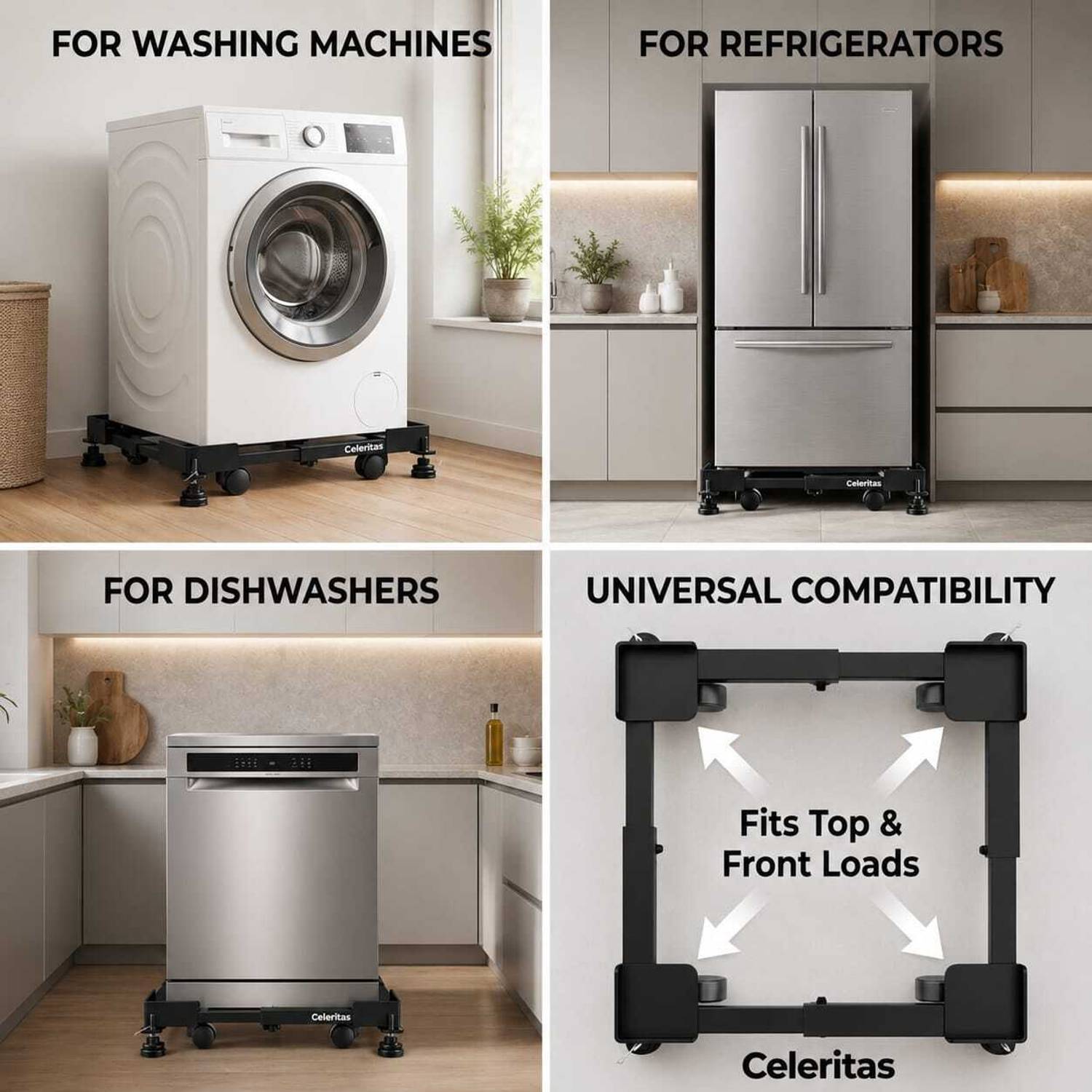 CELERITAS Iron Material Refrigerator, Washing Machine, Water Cooler, - Image 5