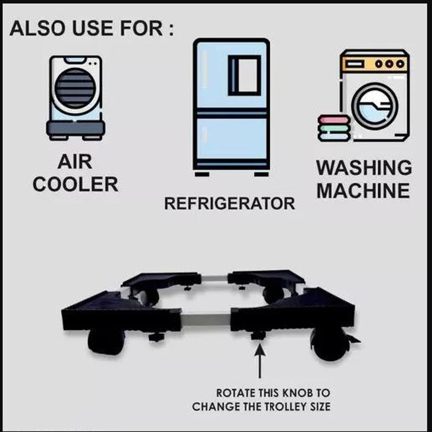 Image of GOLAJI Air Cooler, Refrigerator, Washing Machine, Water Cooler Material Iron