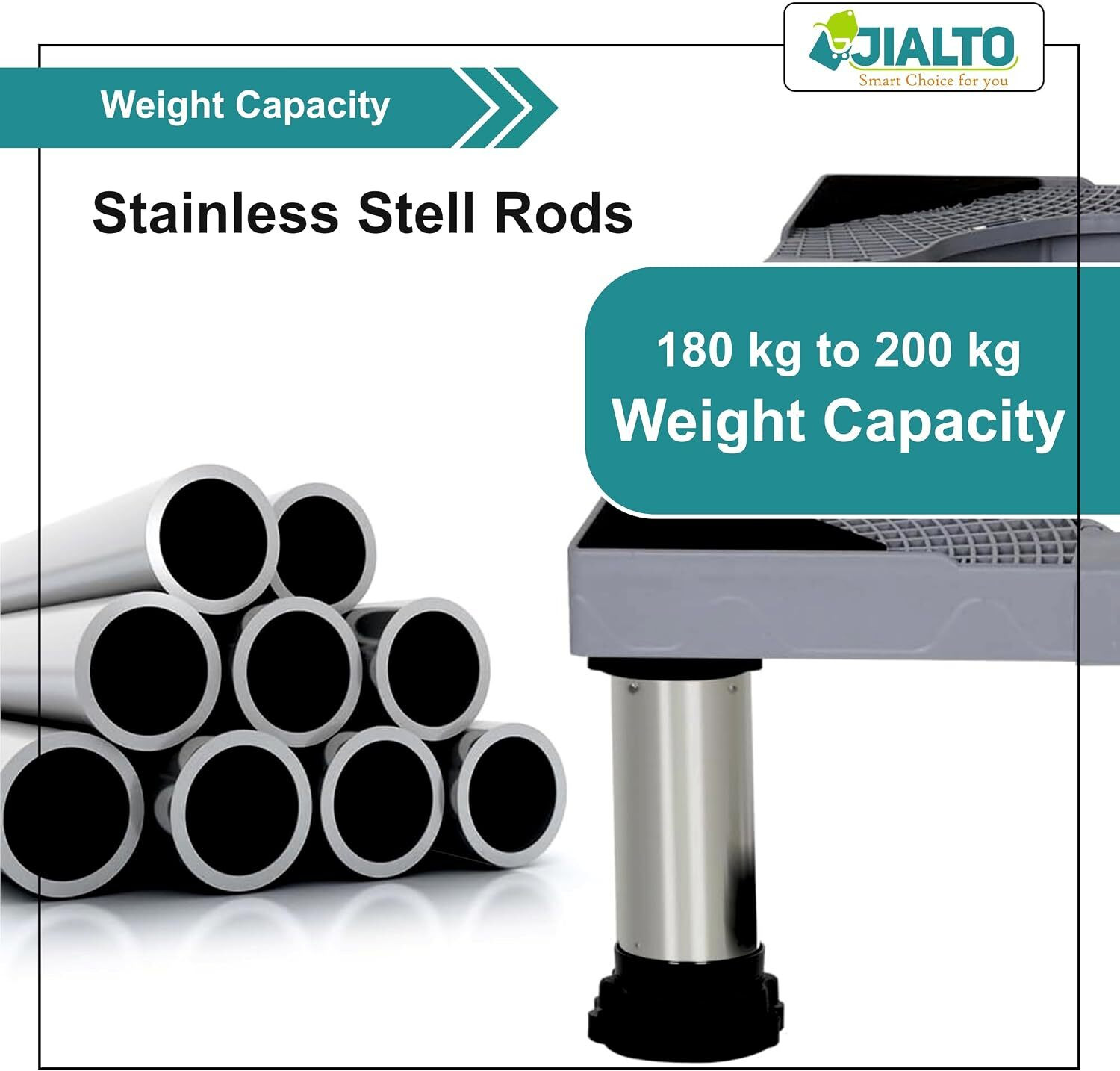 Image of JIALTO Refrigerator, Washing Machine, Water Cooler, Air Cooler Material Stainless Steel