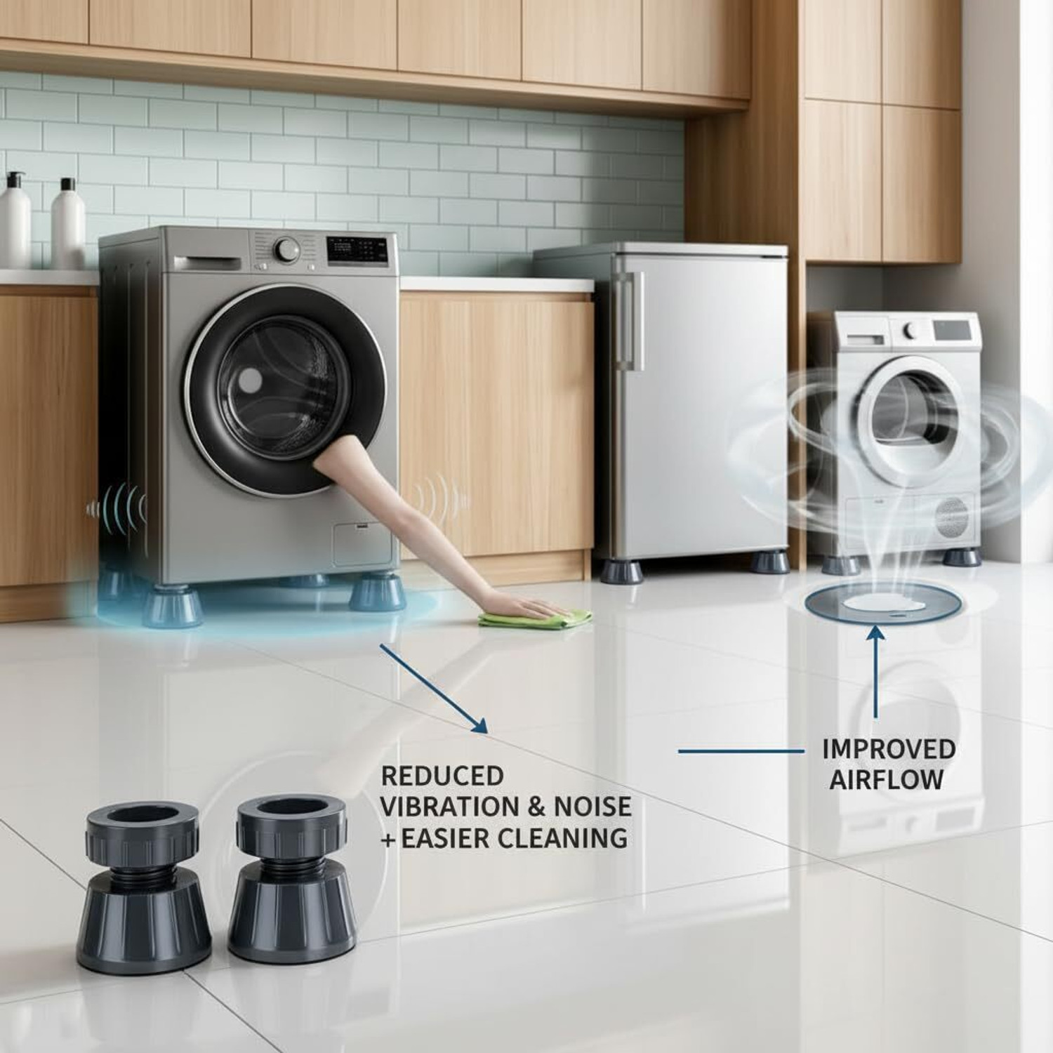 Image of Mantra Impex Air Cooler, Refrigerator, Washing Machine, Water Cooler Material Plastic, Silicone