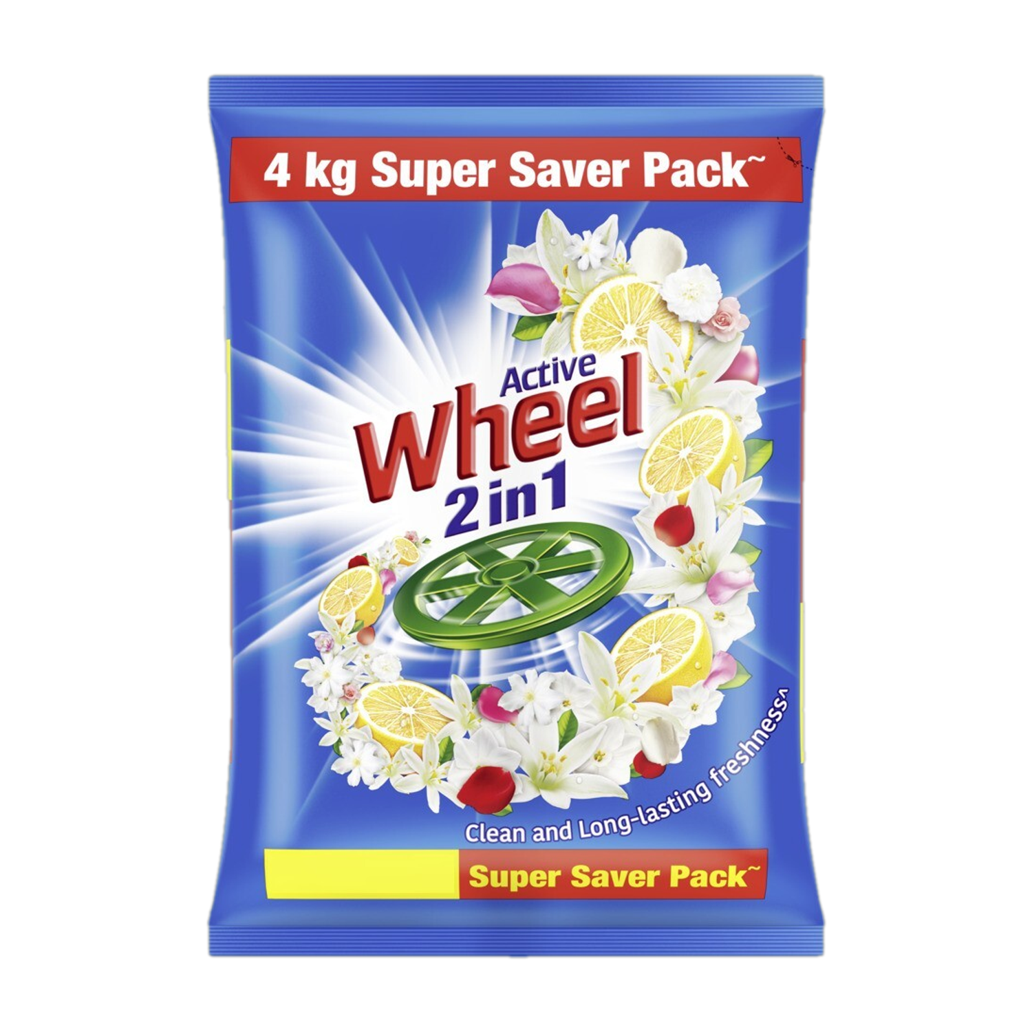 Image of Wheel Active 2 in 1 Blue Detergent Powder (Lemon & Jasmine)