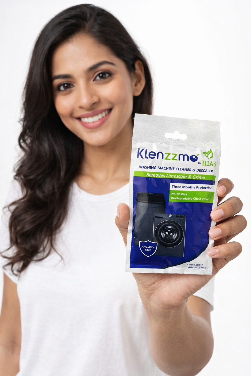 Image of AQUALEE Klenzzmo Descaler Powder For Front & Top load Machine Detergent Powder Descaler
