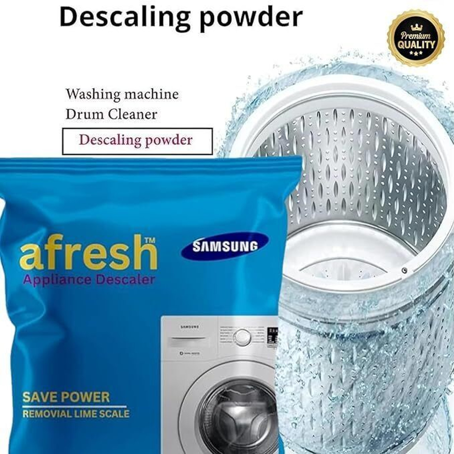 Image of Freshine Samsung Appliance Descaler Powder for Washing Machine - Pack of p-p-3 Detergent Powder