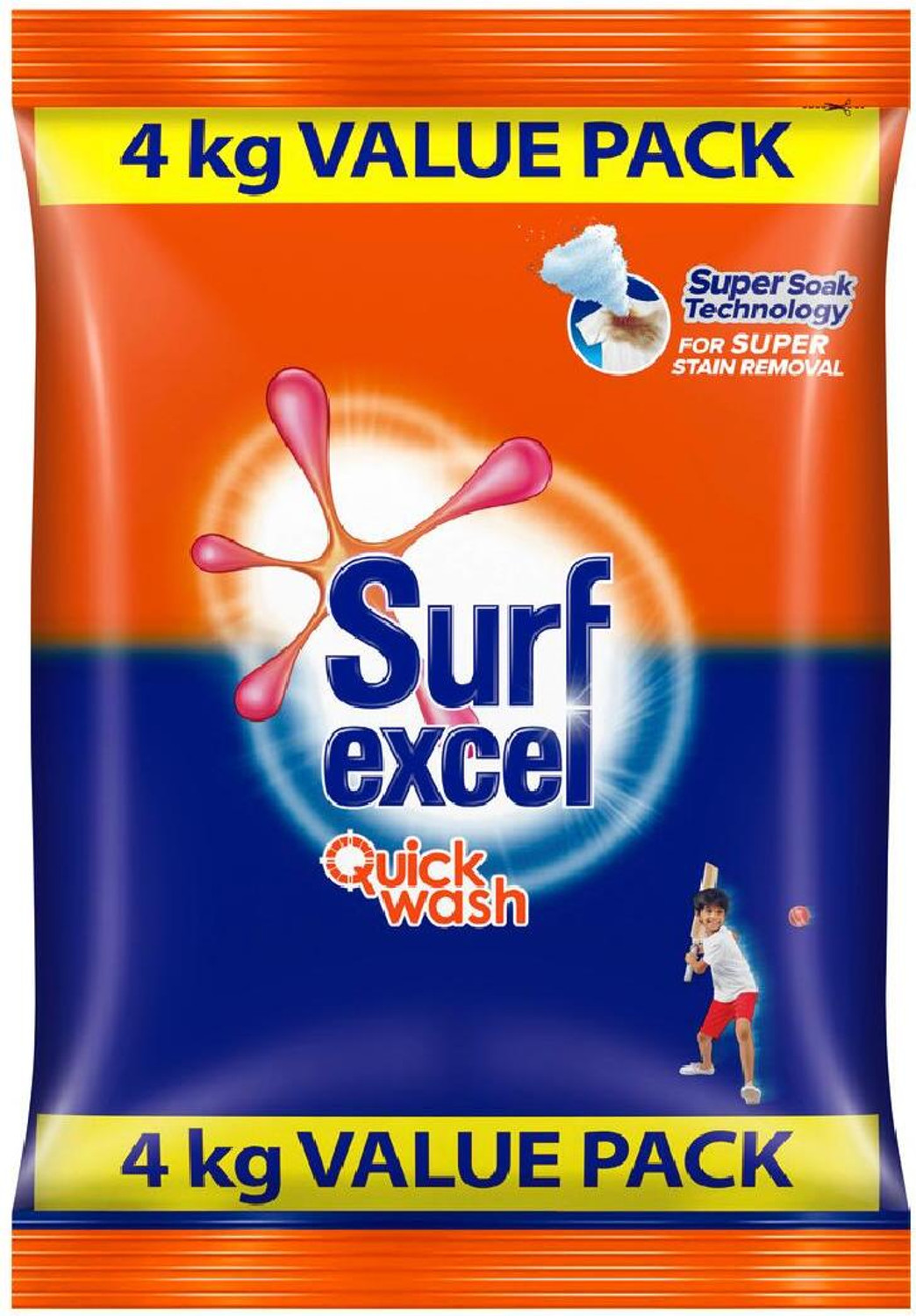 Image of Surf excel Quick Wash Tough Satin Removal Detergent Powder