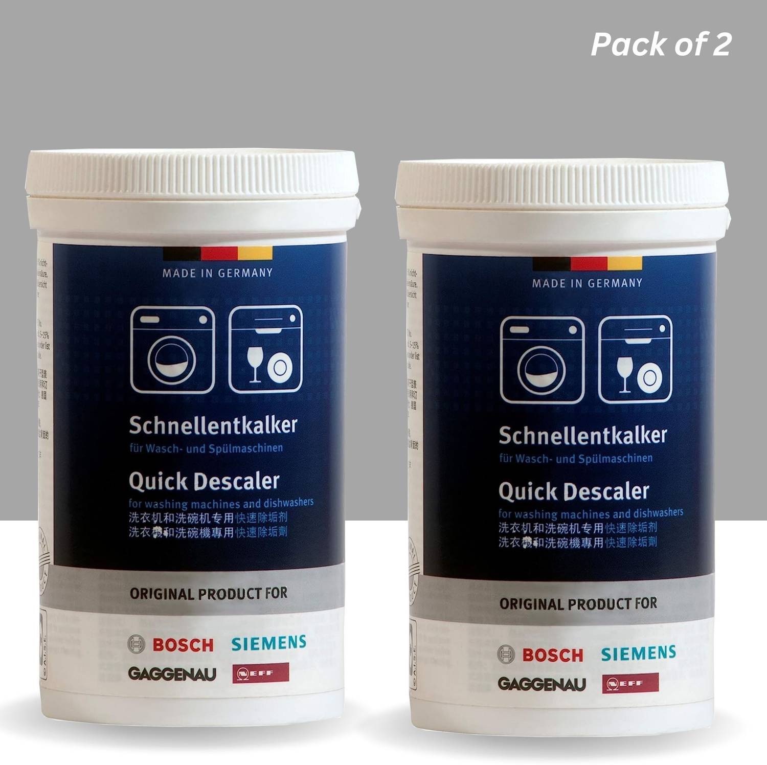 BOSCH Quick Descaler for Washing Machines and Dishwashers Detergent Powder Detergent Powder (Fragrance Free)