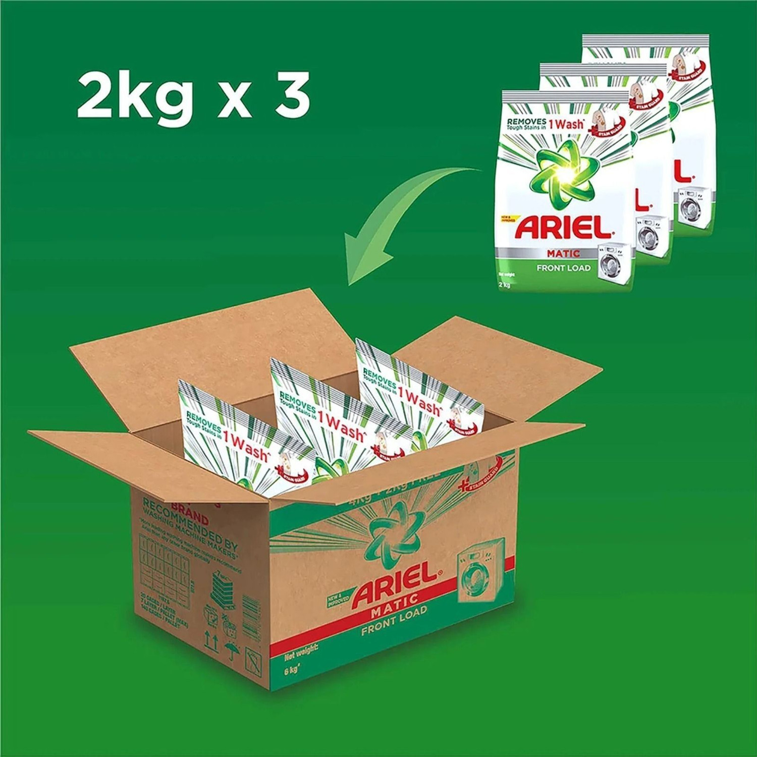 Image of ARIEL MATIC CleanSoft Wash Detergent Powder