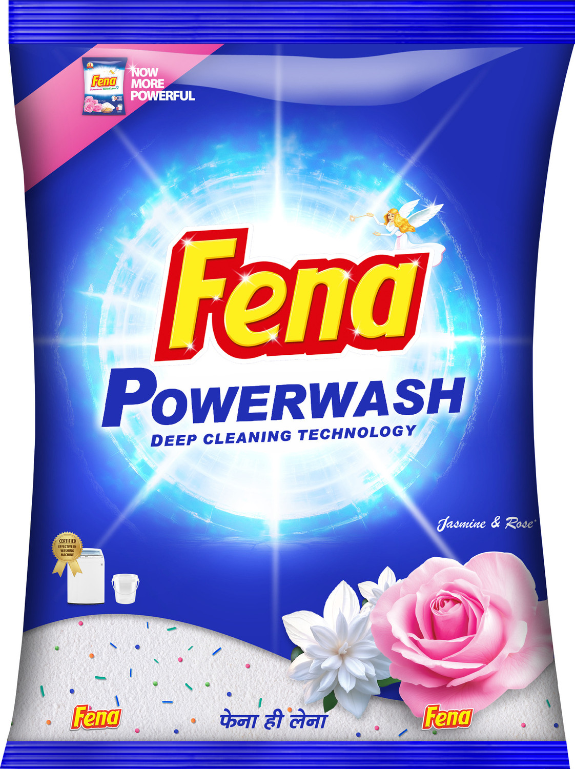 Image of Fena 1KG WASHING POWDER Detergent Powder (Jasmine & Rose)
