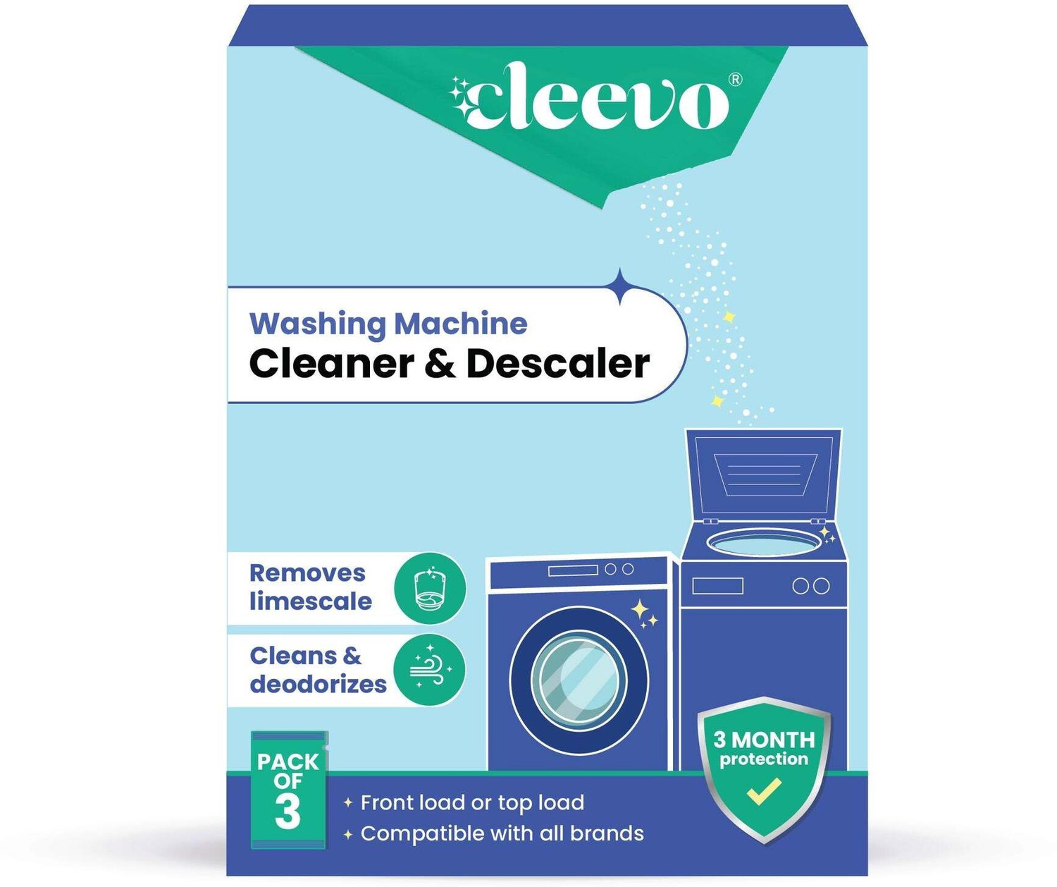 Image of cleevo Washing Machine Cleaner & Descaler Descaler (Autumn)