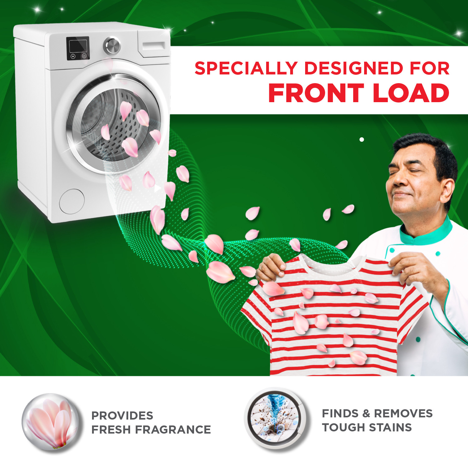 Image of Ariel Matic Detergent Powder Top Load- 8kg+500ml Liquid free Detergent Powder