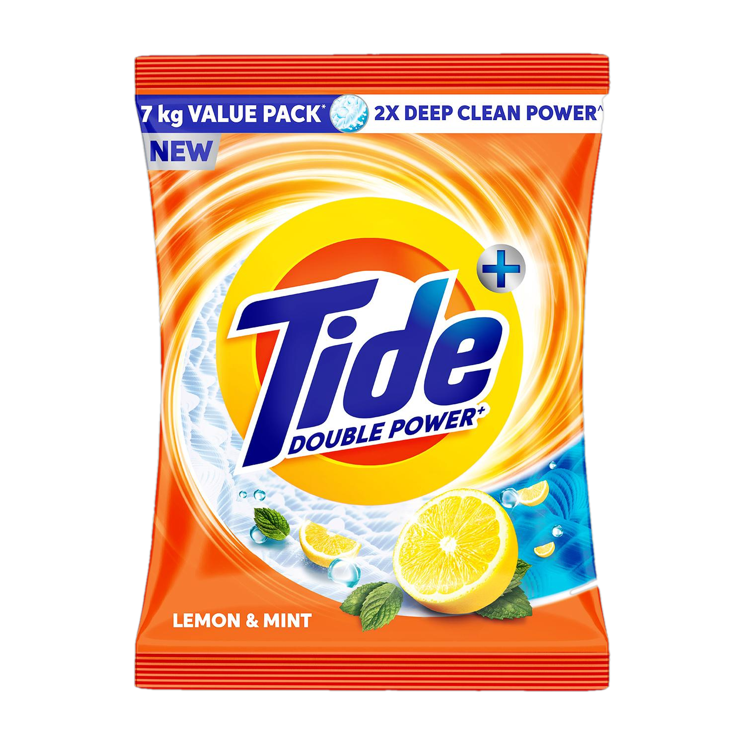 Tide Plus 2X Deep Clean Lemon & Mint Detergent Powder - Image 1