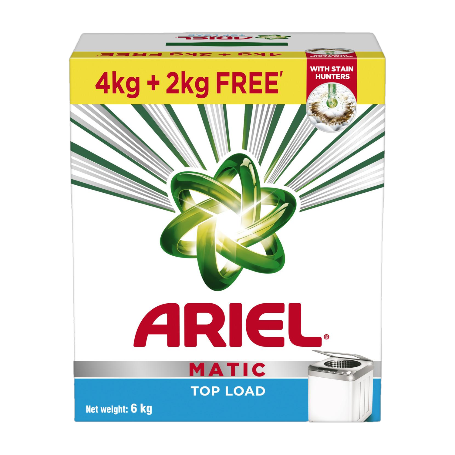 Ariel Matic Top Load Detergent Powder 6kg - Image 1