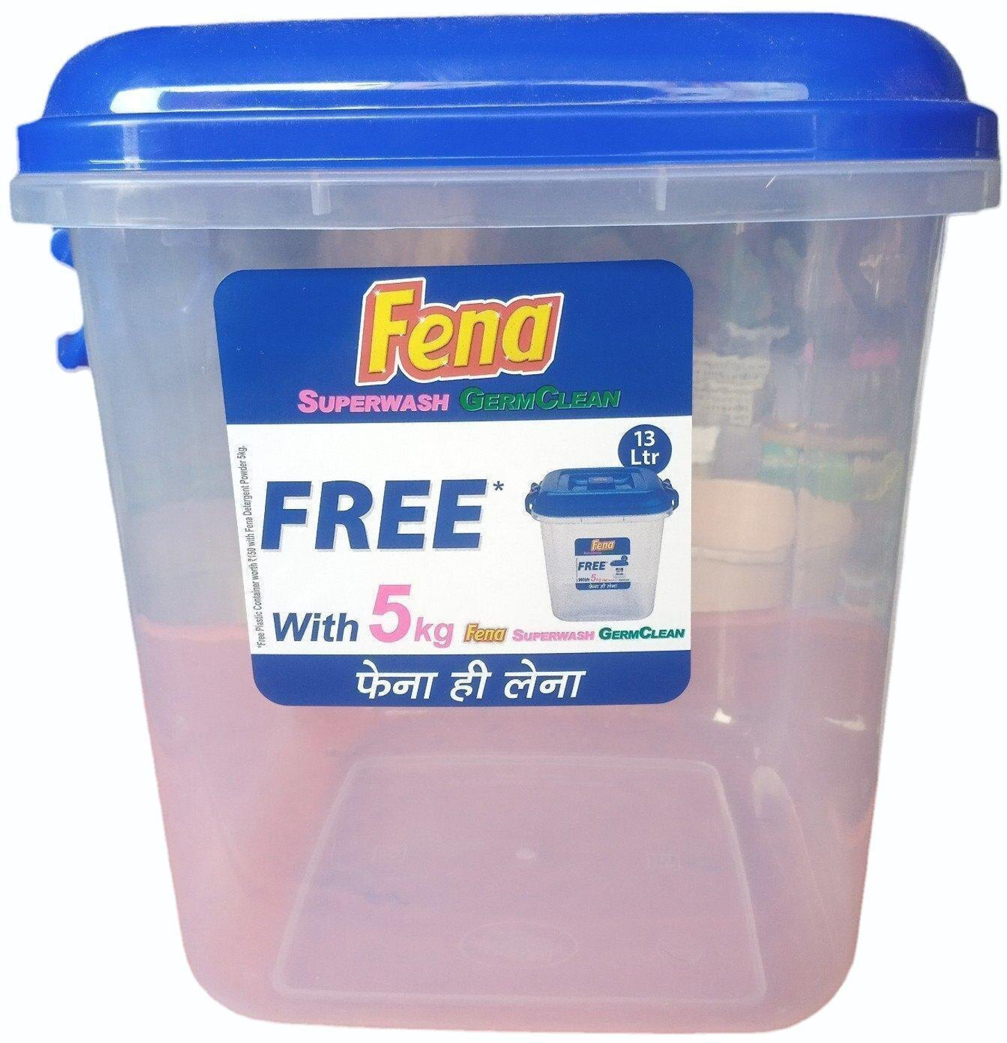 Image of Fena 5+5+2 KG WITH FREE CONTAINER Detergent Powder (Jasmine and Rose)