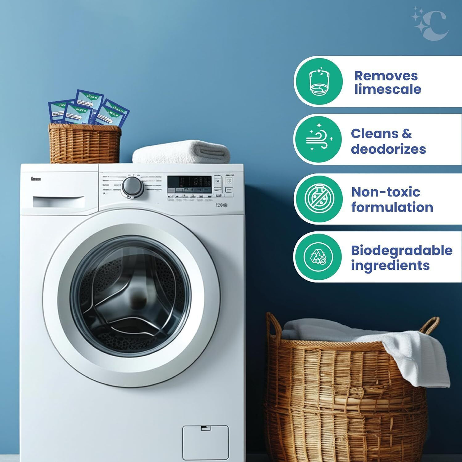 Image of cleevo Washing Machine Cleaner & Descaler Descaler (Autumn)