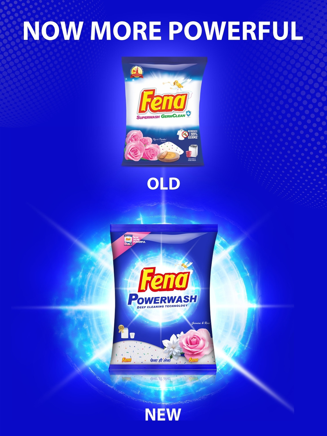Image of Fena 1KG WASHING POWDER Detergent Powder (Jasmine & Rose)