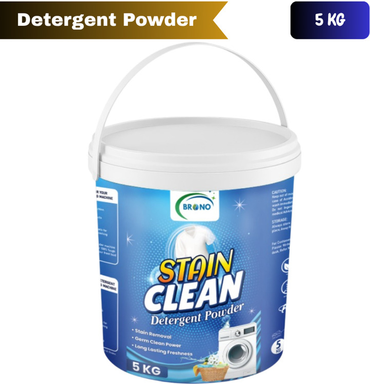 Image of Brono PureFoam Strong Stain Fighter Powder Detergent Powder