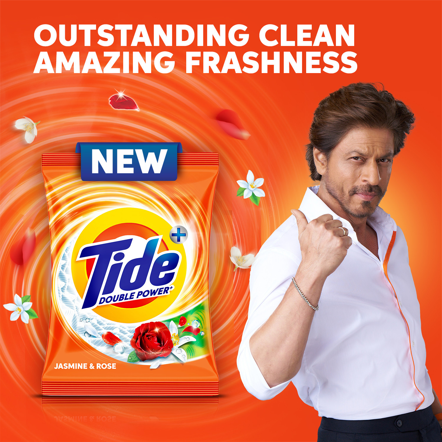 Image of Tide Plus Detergent Powder (Jasmine & Rose)